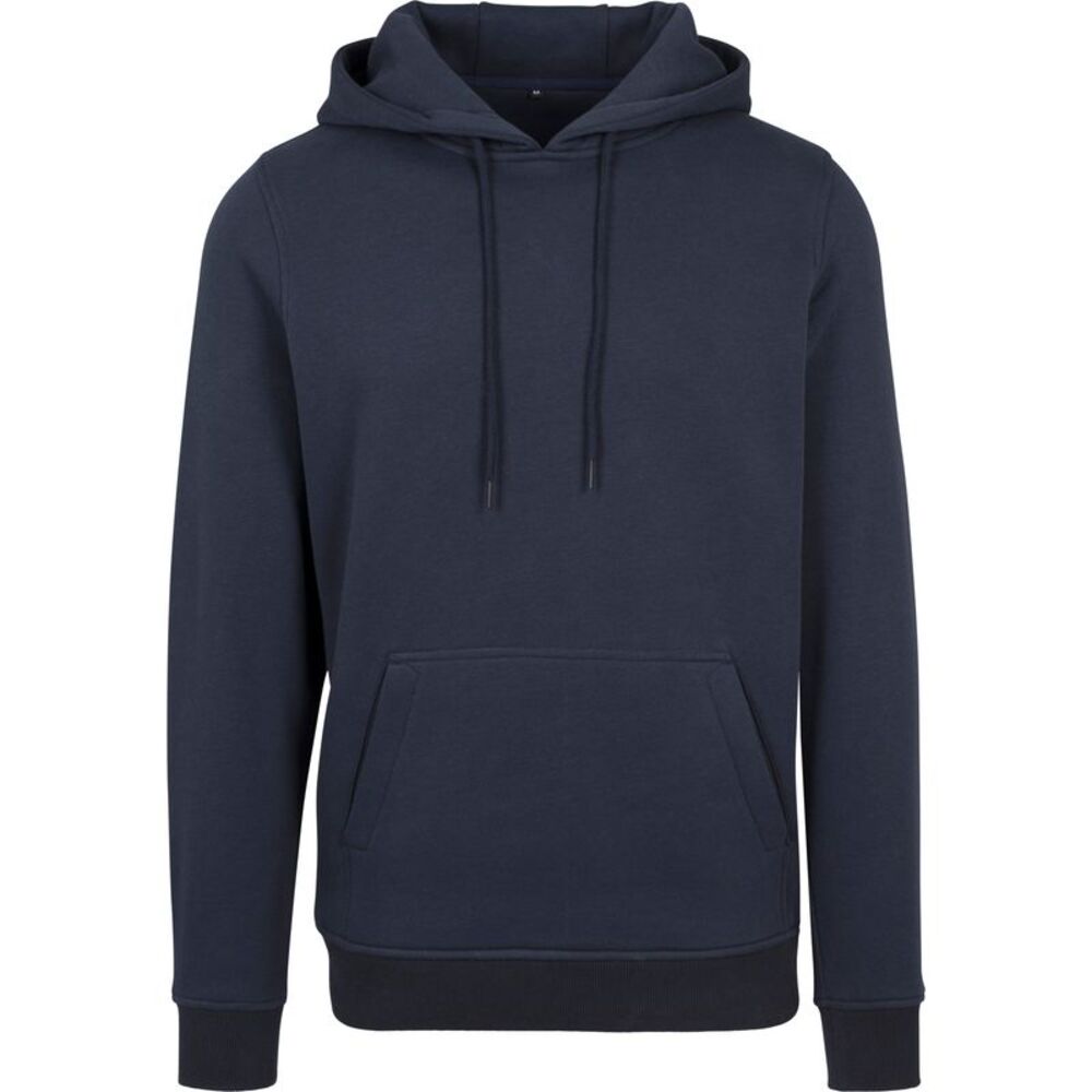 Build Your Brand Mens Heavy Pullover Hoodie / Navy